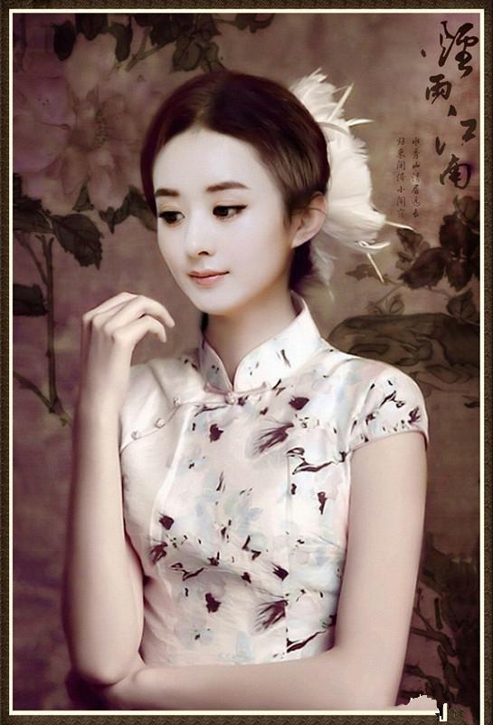同是穿旗袍，赵丽颖刘亦菲美哭范冰冰显老，而她最美却不为人所知
