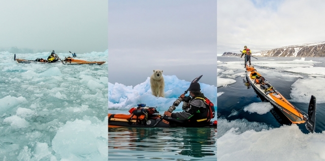 难得一见的壮美 国外户外爱好者皮划艇体验北极圈风景(1)