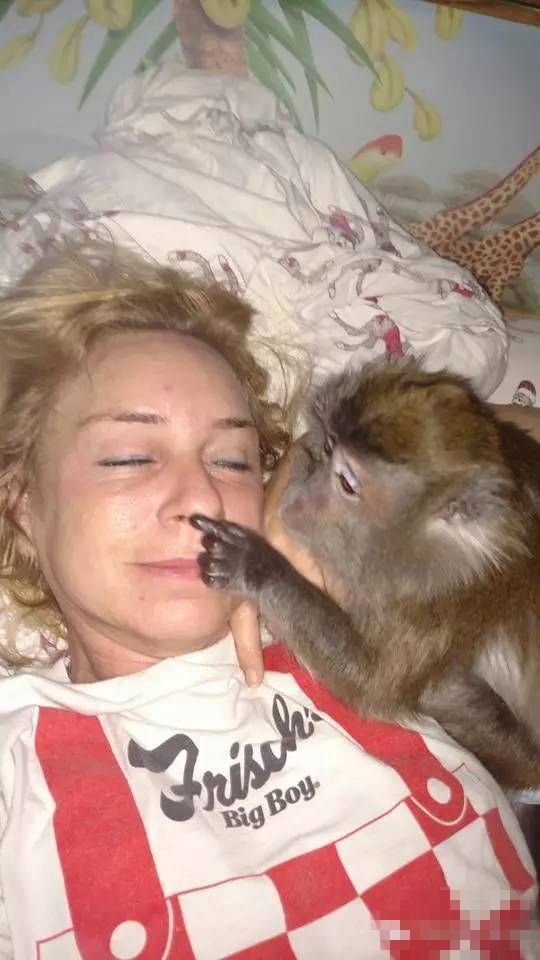 美国一女子收养了这只猴子18年，现在越来越会“臭美”了(2)